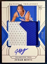 2024 Panini National Treasures Judah Mintz #130 card